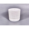 Кашпо &quotСтрип&quot D110мм 0,6л с/п Белый М3245 *18