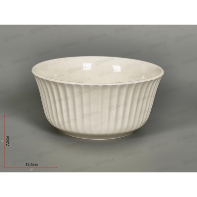 Салатник &quotМадлен&quot d=15см, v=800мл (фарфор), 2740029  *6/36