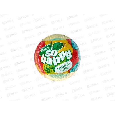Бурлящий шар для ванны 120г SOHappy Махито лайм *24 Бурлящий шар для ванны 120г SOHappy Махито лайм *24
