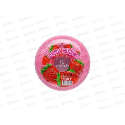 Шипучая соль для ванн 130г Пончик Candy baht bar Спелая клубника *32 Шипучая соль для ванн 130г Пончик Candy baht bar Спелая клубника *32