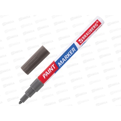 Маркер-краска BRAU лаковый Extra серебряный, 2мм нитро- 151971 *12 Маркер-краска BRAU лаковый Extra серебряный, 2мм нитро- 151971 *12