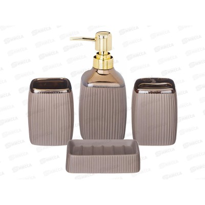 Набор для ванной комнаты 4пр 400мл 755-1002 *12 Набор для ванной комнаты 4пр 400мл 755-1002 *12