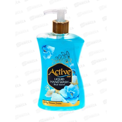 Active Жидкое мыло жемчужное Лазурный берег 450мл дозатор *12 Active Жидкое мыло жемчужное Лазурный берег 450мл дозатор *12