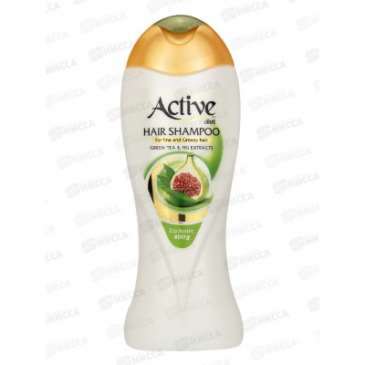 Active Шампунь Natural Зеленый чай и инжир 400мл для объема *12 Active Шампунь Natural Зеленый чай и инжир 400мл для объема *12