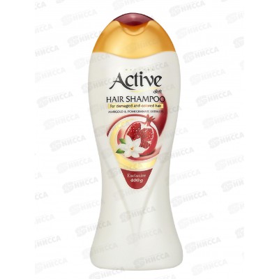 Active Шампунь Natural Экстракт граната и календулы 400мл для окрашенных *12
