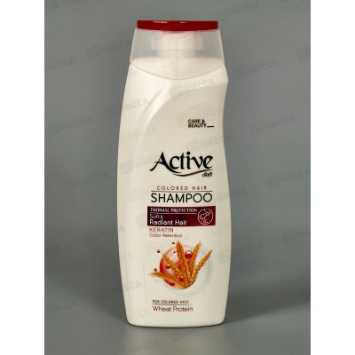 Active Шампунь C&B С кератином и пшеничным прот 350мл для окр *12