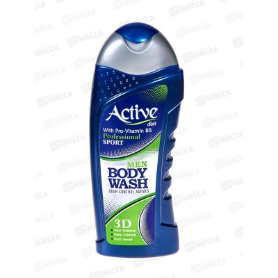 Active Гель душ Natural Спорт 3D 400мл мужской с вит В5 *12 Active Гель душ Natural Спорт 3D 400мл мужской с вит В5 *12