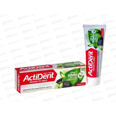 Active Зубная паста Уголь и Алоэ вера отбел U.W. без параб 100г *48 Active Зубная паста Уголь и Алоэ вера отбел U.W. без параб 100г *48