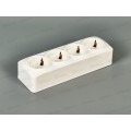 Розетка IONICH 4-местная открытой установки, с заземлением, 16А, 220В белая, керамика,1447*10 Розетка IONICH 4-местная открытой установки, с заземлением, 16А, 220В белая, керамика,1447*10