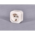 Розетка IONICH 1-местная открытой установки, с заземлением, 16А, 220В белая,керамика,1416*10