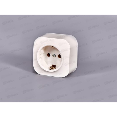 Розетка IONICH 1-местная открытой установки, с заземлением, 16А, 220В белая,керамика,1416*10 Розетка IONICH 1-местная открытой установки, с заземлением, 16А, 220В белая,керамика,1416*10