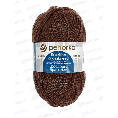 Пряжа Кроссбред Бразилии Грильяж шерсть/акрил 100гр 500м 173