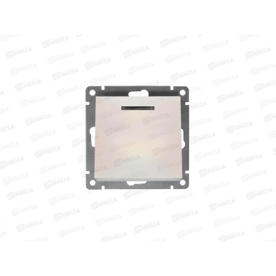 Выключатель Афина 1-клавиша скрытая установка, 10А, 220В жемчуг, подсветка, А0121-OBr*10 Выключатель Афина 1-клавиша скрытая установка, 10А, 220В жемчуг, подсветка, А0121-OBr*10