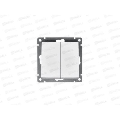 Выключатель Афина 2-клавиши скрытая установка, 10А, 220В ,белый, А0023*10 Выключатель Афина 2-клавиши скрытая установка, 10А, 220В ,белый, А0023*10