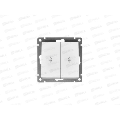 Выключатель Афина 2-клавиши скрытая установка, 10А, 220В ,белый, проходной, А0026*10 Выключатель Афина 2-клавиши скрытая установка, 10А, 220В ,белый, проходной, А0026*10