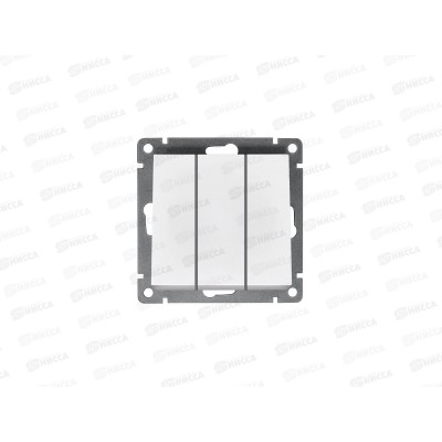 Выключатель Афина 3-клавиши скрытая установка, 10А, 220В ,белый, А0043*10 Выключатель Афина 3-клавиши скрытая установка, 10А, 220В ,белый, А0043*10