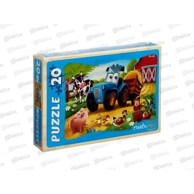 Пазлы-макси. 20 эл. Веселый трактор №9, УК20-1975 *24