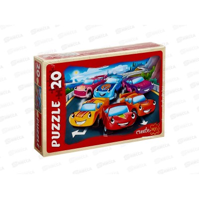 Пазлы-макси. 20 эл. Гоночные машинки №1, УК20-1980 *24 Пазлы-макси. 20 эл. Гоночные машинки №1, УК20-1980 *24