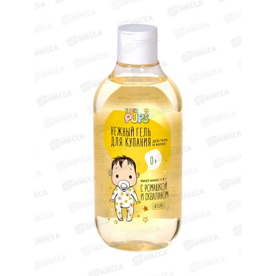 Super Pups Нежный гель для купания 0+ 300мл В-1185 *24 Super Pups Нежный гель для купания 0+ 300мл В-1185 *24