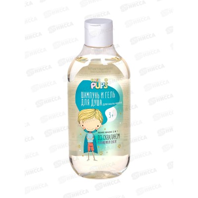 Super Pups Шампунь и гель для душа для мальчиков 3+ 300мл В-1184 *24 Super Pups Шампунь и гель для душа для мальчиков 3+ 300мл В-1184 *24
