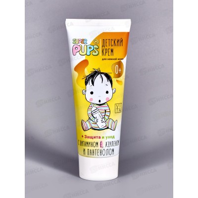 Super Pups Детский крем защита и уход 0+ 75мл В-1182 *36 Super Pups Детский крем защита и уход 0+ 75мл В-1182 *36