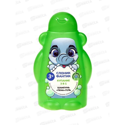 ФитоПупс дет.гель д/купания 3в1 "Слоник Фантик" 450мл *12 ФитоПупс дет.гель д/купания 3в1 "Слоник Фантик" 450мл *12