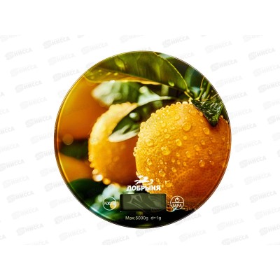 Весы кухонные DO-3012C 5кг Апельсины Добрыня Весы кухонные DO-3012C 5кг Апельсины Добрыня