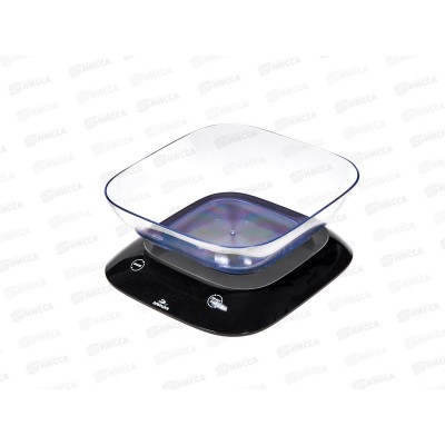 Весы кухонные DO-3022 с чашей 7кг черные Добрыня Весы кухонные DO-3022 с чашей 7кг черные Добрыня