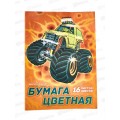 Цветная бум. 16л 16цв АКАД Внедорожник грин EAC-12020 *50