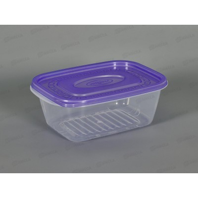 Контейнер 0,6л с фиолетовой крышкой *50  ИНТ