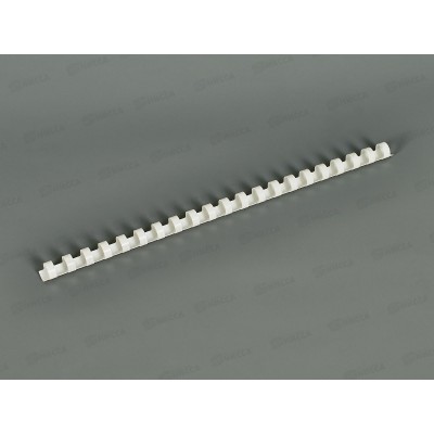 Пружина пластиковая для переплетной машины Lamirel 12мм белая, 100шт, LA-78672