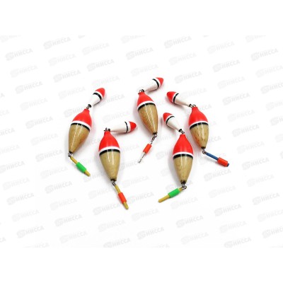 Поплавок зимний ЯМАН &quotКапля&quot двойной, бальса, 1,5 г, цв. в асс. (5ш)