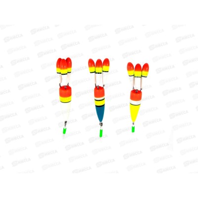 Поплавок зимний ЯМАН &quotЦветок 3&quot, бальса, 2,0 г, цв. в асс. (3ш) РП64