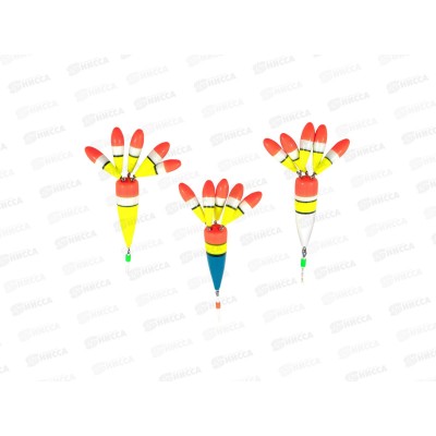 Поплавок зимний ЯМАН &quotЦветок 5&quot, бальса, 3,0 г, цв. в асс. (3ш) РП66