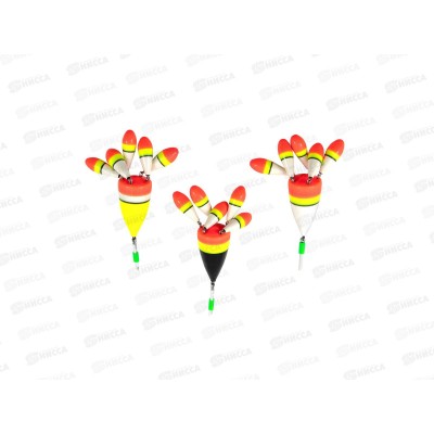 Поплавок зимний ЯМАН "Цветок 5", бальса, 4,0 г, цв. в асс. (3ш) РП62