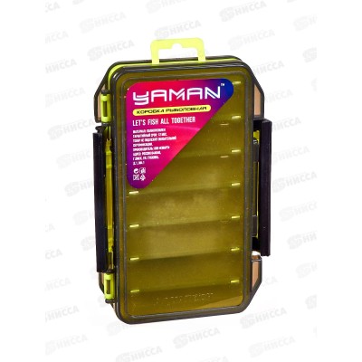 Коробка Yaman 2х-сторонняя для воблеров (12 отделений) 200*125*38мм, Y-BOX02