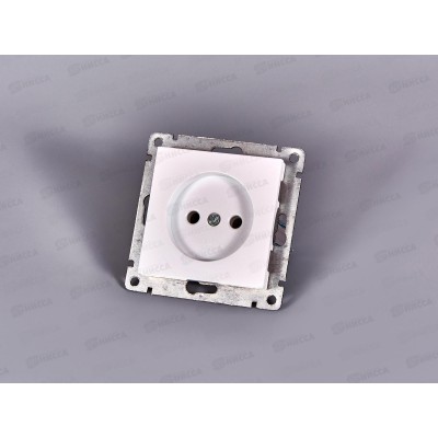 Розетка Афина 1-местная скрытой установки, без заземления, 16А, 220В жемчуг, A0022-OBr*10