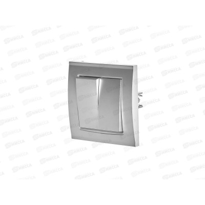 Выключатель Бриллиант 2-клавиши скрытой установки, 10А, 220В,серебро, 7949650*10