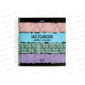 Скетчбук 80л Hatber SketchBook, Simply Colours, без линовки,17197