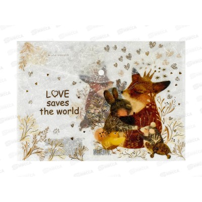 Папка с кноп. АЛЬТ А4 Любовь, как она есть.14-036/13 *5