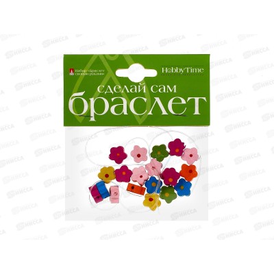 Набор д/творч №2 Браслет своими руками, дерев.элементы 4вида 2-180/02 Набор д/творч №2 Браслет своими руками, дерев.элементы 4вида 2-180/02