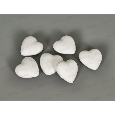 Декор элементы Альт Сердечки пенопласт, 50мм.,6шт, 2-204/02 *30 Декор элементы Альт Сердечки пенопласт, 50мм.,6шт, 2-204/02 *30