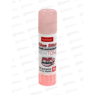 Клей карандаш Hatber 15гр. NEWtone 067211 *24 Клей карандаш Hatber 15гр. NEWtone 067211 *24