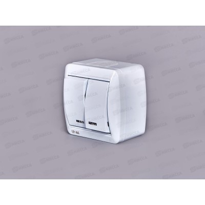 Выключатель КЛИО 2-клавиша открытой установки, 10А, 220В, подсветка, белый, К2227*10 Выключатель КЛИО 2-клавиша открытой установки, 10А, 220В, подсветка, белый, К2227*10