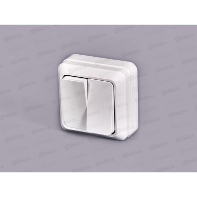 Выключатель ОЛИМП 2-клавиши открытой установки, 10А, 220В белый, О0023 *10 Выключатель ОЛИМП 2-клавиши открытой установки, 10А, 220В белый, О0023 *10