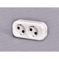 Колодка для удлинителя IONICH 2 гнезда без заземления,1517 Колодка для удлинителя IONICH 2 гнезда без заземления,1517