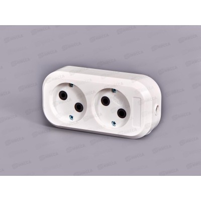 Колодка для удлинителя IONICH 2 гнезда без заземления,1517