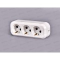Колодка для удлинителя IONICH 3 гнезда с заземлением,1521 Колодка для удлинителя IONICH 3 гнезда с заземлением,1521