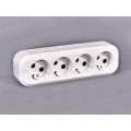 Колодка для удлинителя IONICH 4 гнезда с заземлением,1522 Колодка для удлинителя IONICH 4 гнезда с заземлением,1522