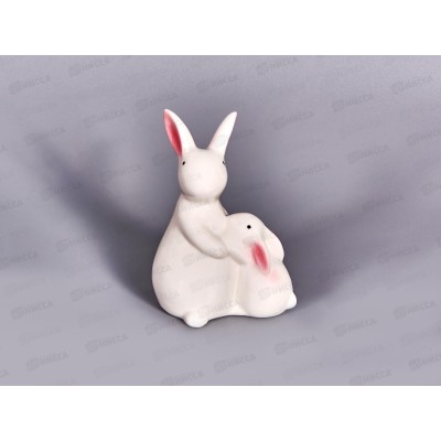 Сувенир &quotЗаюшка с зайчиком белые&quot 5,3*8*10см 10333709
